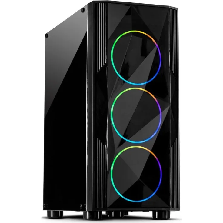 Inter-Tech A-3401 Chevron Tower Schwarz (88881348)