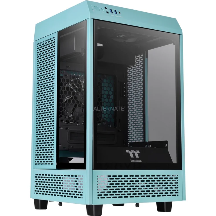 Thermaltake The Tower 100 Mini Tower Türkis (CA-1R3-00SBWN-00) – Bild 1