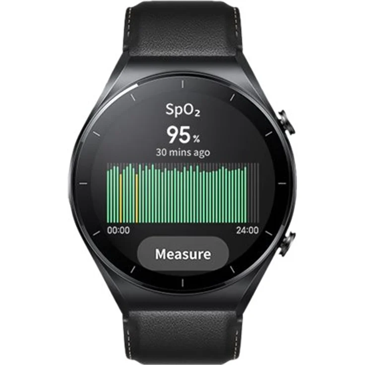 Xiaomi Watch S1 Smartwatch GPS, Unisex, 46,5 mm, Edelstahlgehäuse in Schwarz, schwarzes Fluorkautschukarmband + schwarzes Lederarmband – Bild 13