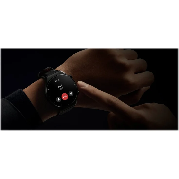 Xiaomi Watch S1 Smartwatch GPS, Unisex, 46,5 mm, Edelstahlgehäuse in Schwarz, schwarzes Fluorkautschukarmband + schwarzes Lederarmband – Bild 9