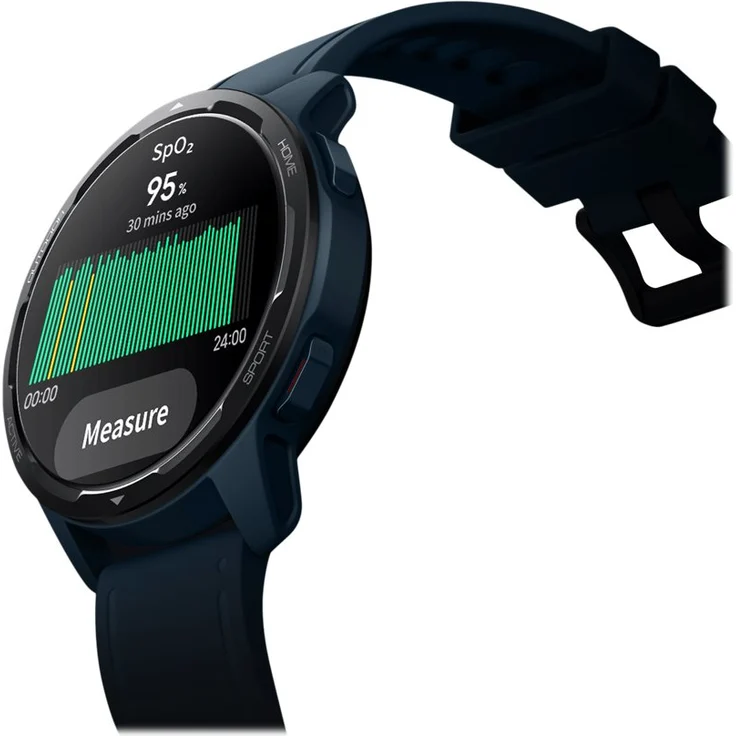 Xiaomi Watch S1 Active GL Smartwatch GPS, Unisex, 46,5 mm, TPU-Armband, Ocean Blue – Bild 8