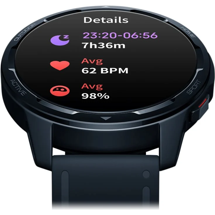 Xiaomi Watch S1 Active GL Smartwatch GPS, Unisex, 46,5 mm, TPU-Armband, Ocean Blue – Bild 7