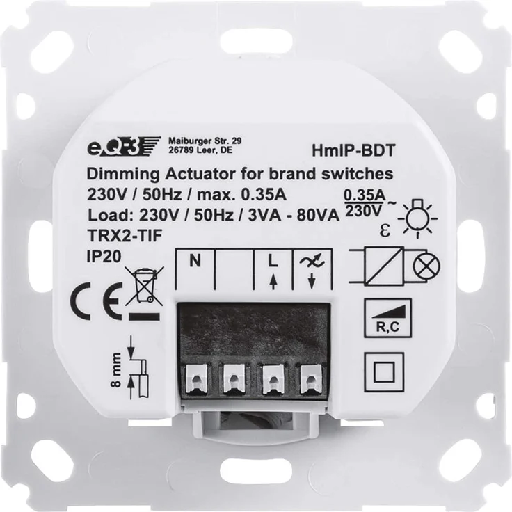Homematic IP Dimmaktor für Markenschalter – Phasenabschnitt (HmIP-BDT) – Bild 2