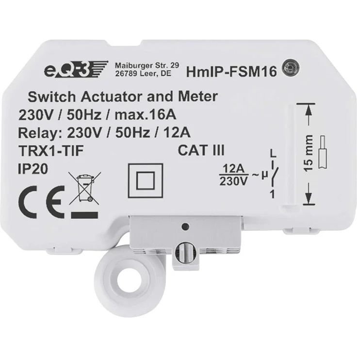 Homematic IP Schalt-Mess-Aktor (16 A) – Unterputz (HmIP-FSM16) – Bild 1