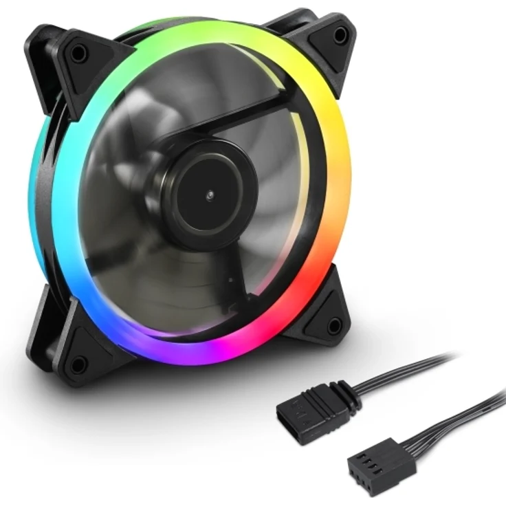 Sharkoon Lüfter 120 120 25 SHARK Blades PWM RGB - Preisvergleich – Bild 1