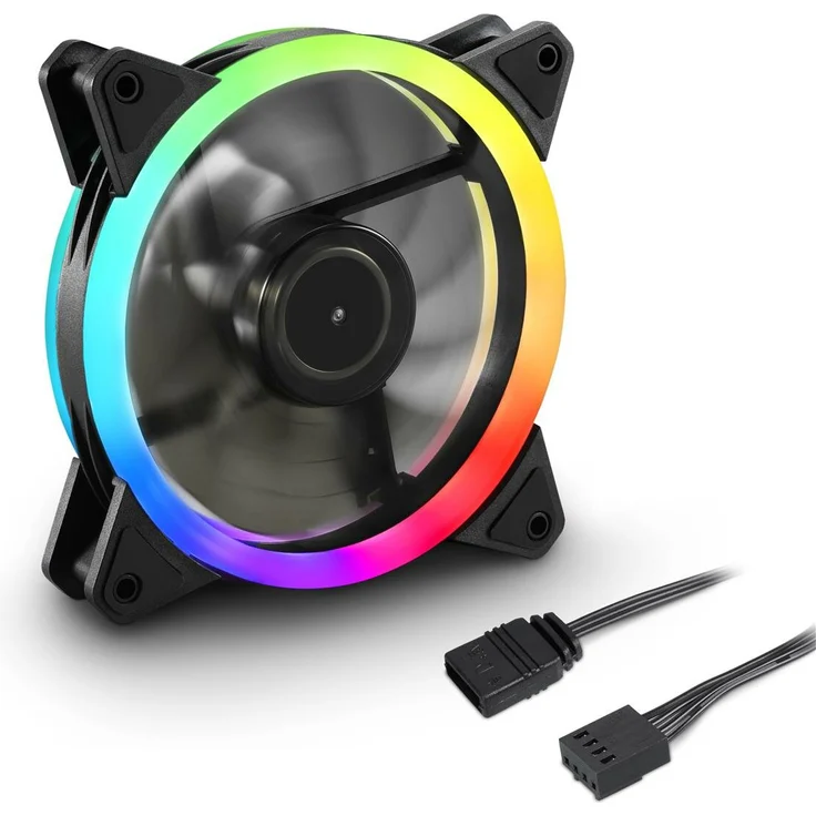 Sharkoon Lüfter 120 120 25 SHARK Blades PWM RGB - Preisvergleich – Bild 8