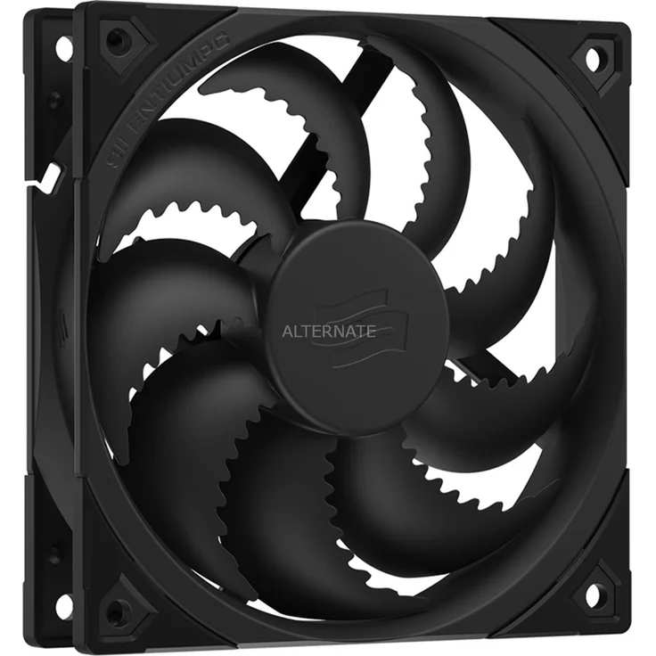 SilentiumPC Fluctus 120 PWM Gehäuselüfter, schwarz – Bild 1