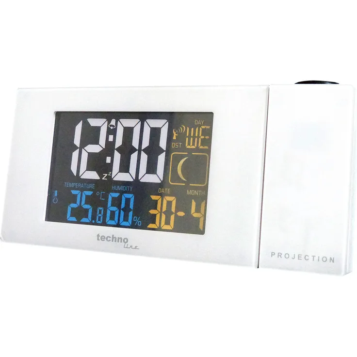 Technoline WT 537 Projektionswecker 12-24-h-Zeitanzeige Schlummerfunktion