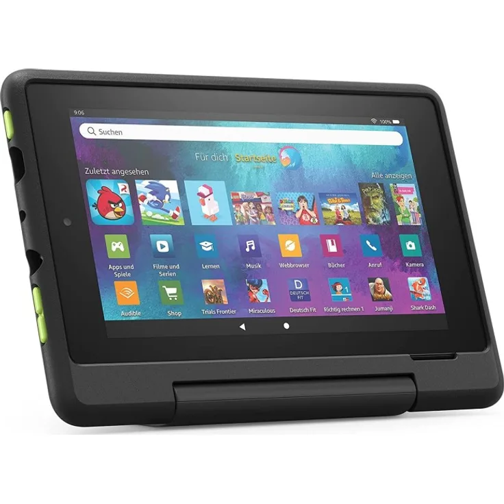 Amazon Fire HD 10 KFMUWI - Kids Pro Edition (2019), HD-Auflösung 7 Zoll, ohne Werbung, WLAN-Tablet, Quad-Core, 1 GB RAM, 16 GB Speicher, Fire OS, Schwarz (53-026021)