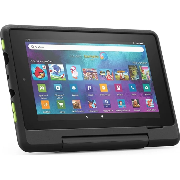 Amazon Fire HD 10 KFMUWI - Kids Pro Edition (2019), HD-Auflösung 7 Zoll, ohne Werbung, WLAN-Tablet, Quad-Core, 1 GB RAM, 16 GB Speicher, Fire OS, Schwarz (53-026021)