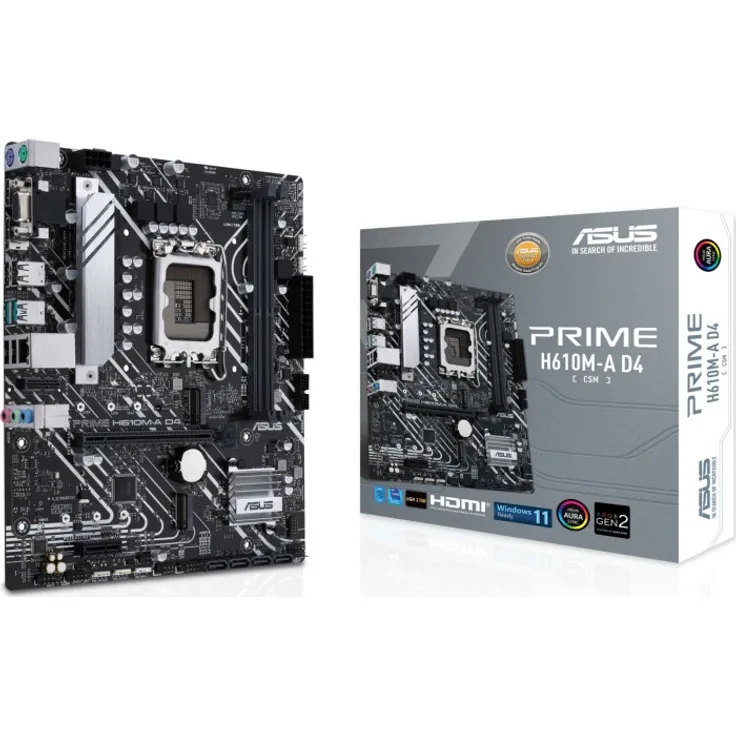 ASUS PRIME H610M-A D4-CSM Intel H610 LGA 1700 micro ATX (90MB19P0-M0EAYC)