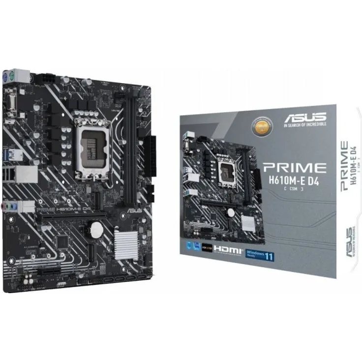 ASUS PRIME H610M-E D4-CSM Intel H610 LGA 1700 micro ATX (90MB19N0-M0EAYC)