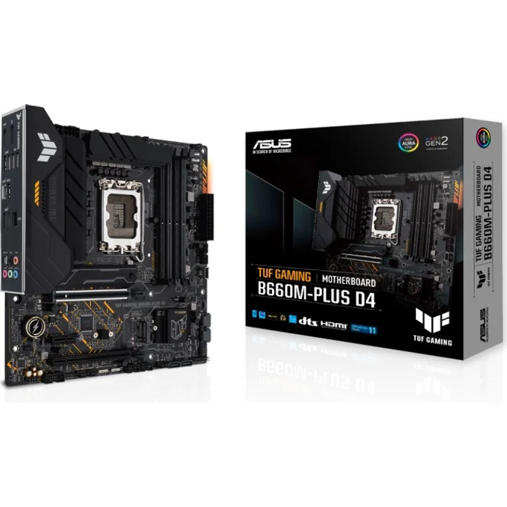 ASUS TUF GAMING B660M- PLUS D4 Intel B660 LGA 1700 micro ATX (90MB1940-M0EAY0) – Bild 1