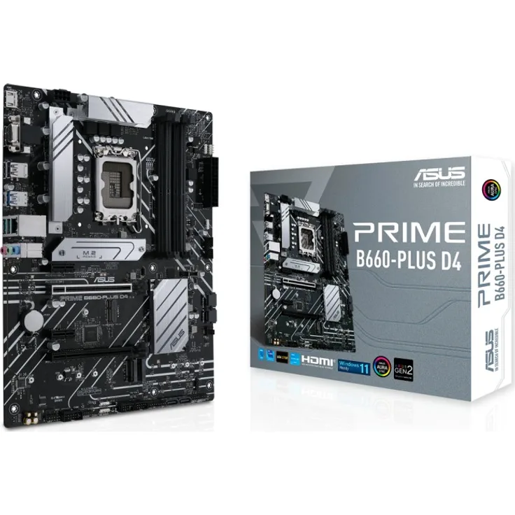 ASUS PRIME B660-PLUS D4 Intel B660 LGA 1700 ATX (90MB18X0-M0EAY0)