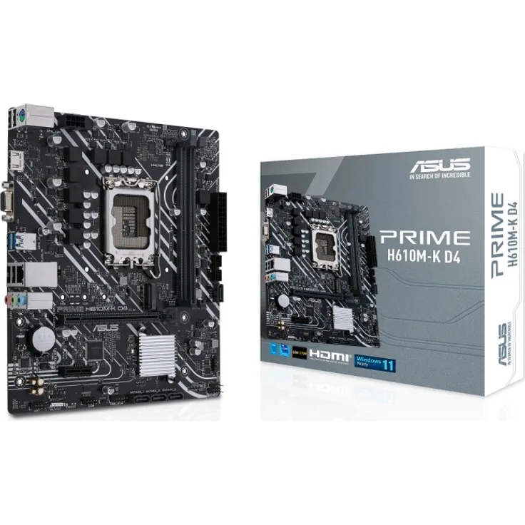 ASUS PRIME H610M-K D4 Intel H610 LGA 1700 micro ATX (90MB1A10-M0EAY0)