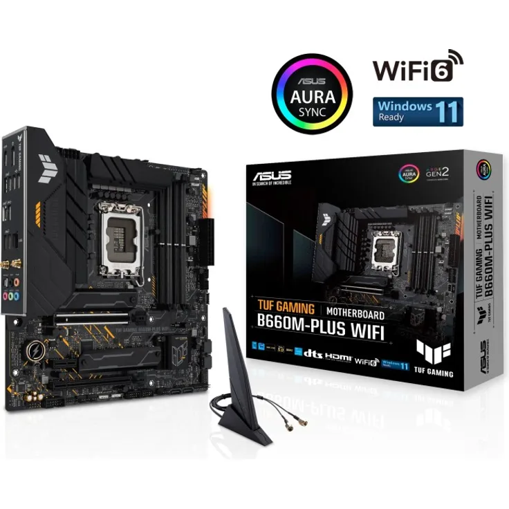 ASUS TUF GAMING B660M-PLUS WIFI Intel B660 LGA 1700 micro ATX (90MB1AZ0-M0EAY0)