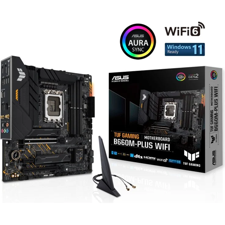 ASUS TUF GAMING B660M-PLUS WIFI Intel B660 LGA 1700 micro ATX (90MB1AZ0-M0EAY0) – Bild 1