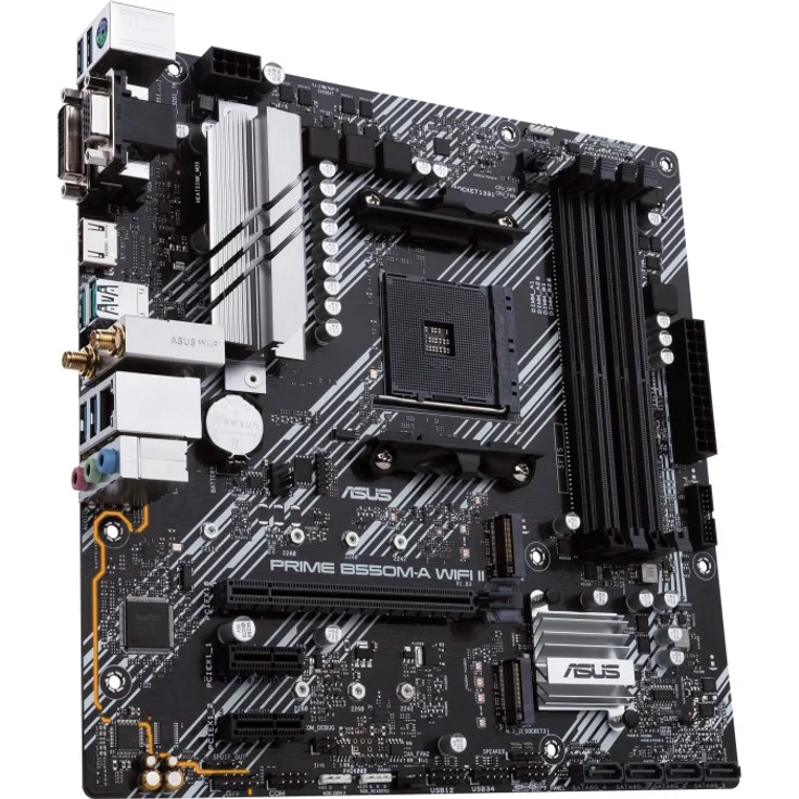 ASUS PRIME B550M-A WIFI II AMD B550 Sockel AM4 micro ATX (90MB19X0-M0EAY0) – Bild 1