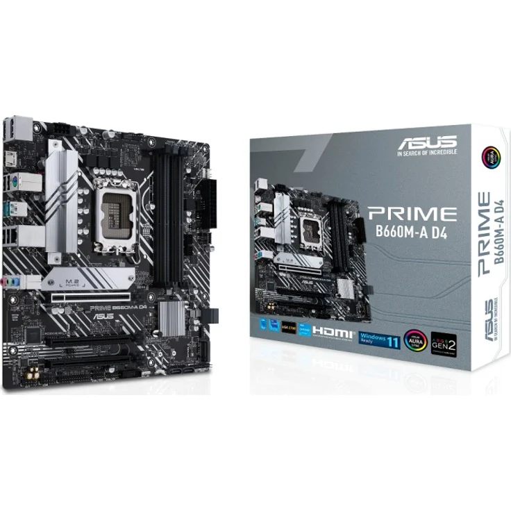 ASUS PRIME B660M-A D4 Intel B660 LGA 1700 micro ATX (90MB19K0-M0EAY0) – Bild 1