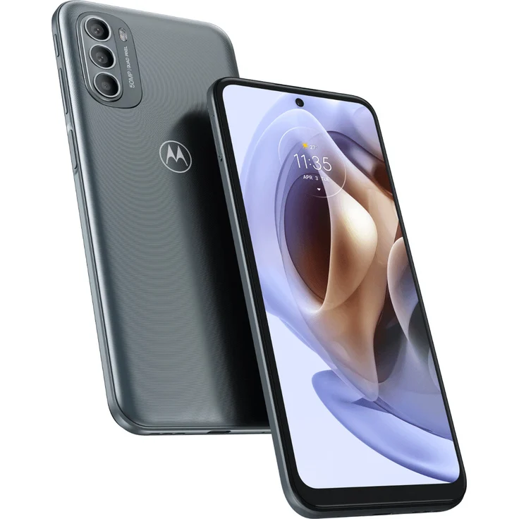Motorola Moto G31 Smartphone 16,26cm (6,4 Zoll) AMOLED-Display, 64GB interner Speicher, 4GB RAM, Dual-SIM, Android 11, Mineral Grey – Bild 1