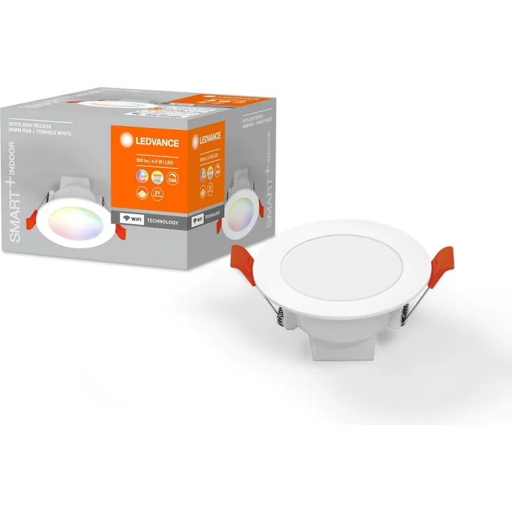 LEDVANCE SMART+ LED SPOT Einbauleuchte Tunable White WiFi 8,6 cm Kunststoff Weiß, 573314