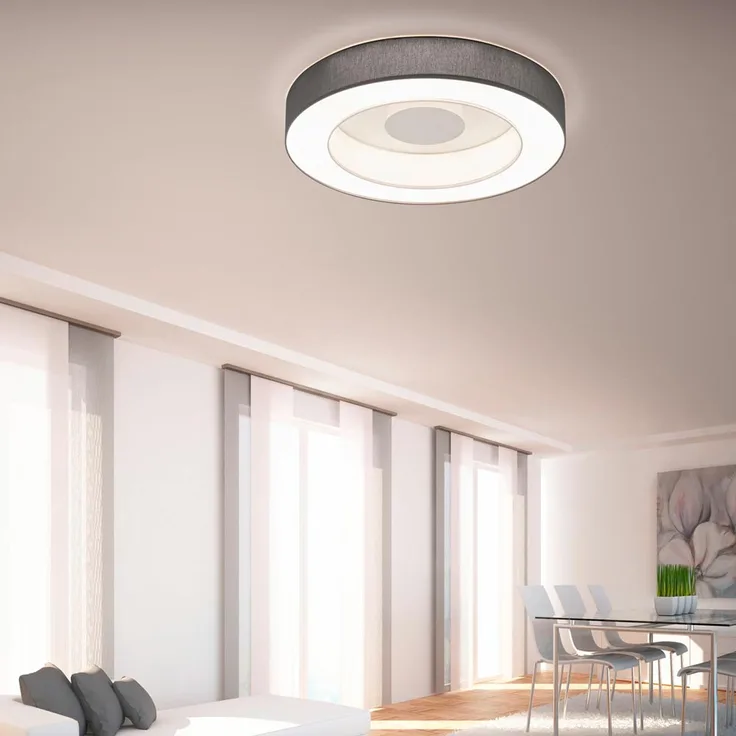 Helestra LED Deckenleuchte Lomo Weiß, Anthrazit
