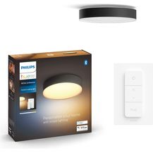 Image for Philips Hue White Ambiance Enrave Deckenleuchte M schwarz 2400lm inkl. Dimmschalter