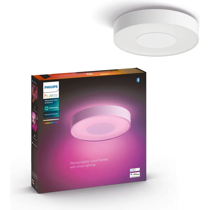 Philips Hue White & Color Ambiance Xamento Deckenleuchte M weiß 2400lm (4116731P9) – Bild 1