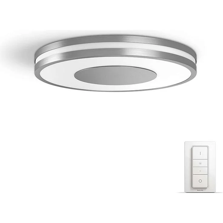 Philips Hue White Ambiance Being - LED-Deckenleuchte mit Dimmschalter - Silver – Bild 1