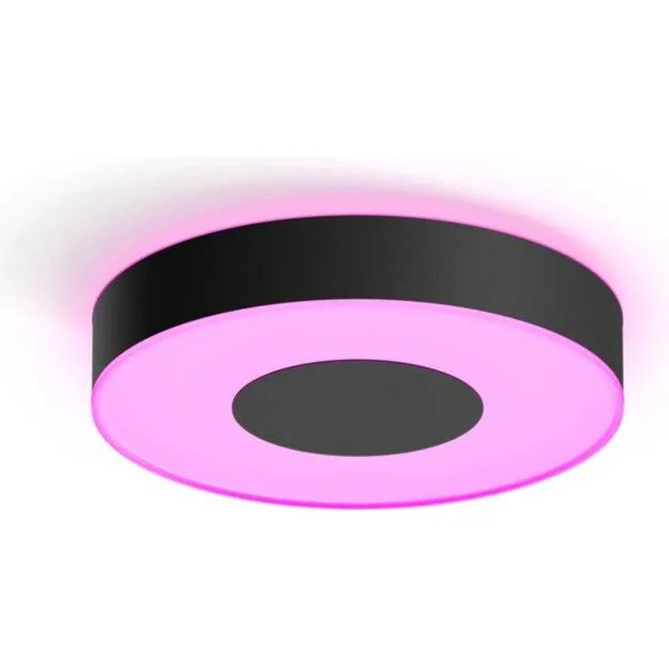 Philips Hue White and Color Ambiance Infuse Deckenleuchte Schwarz M 2400 lm inkl. LED-Modul dimmbar