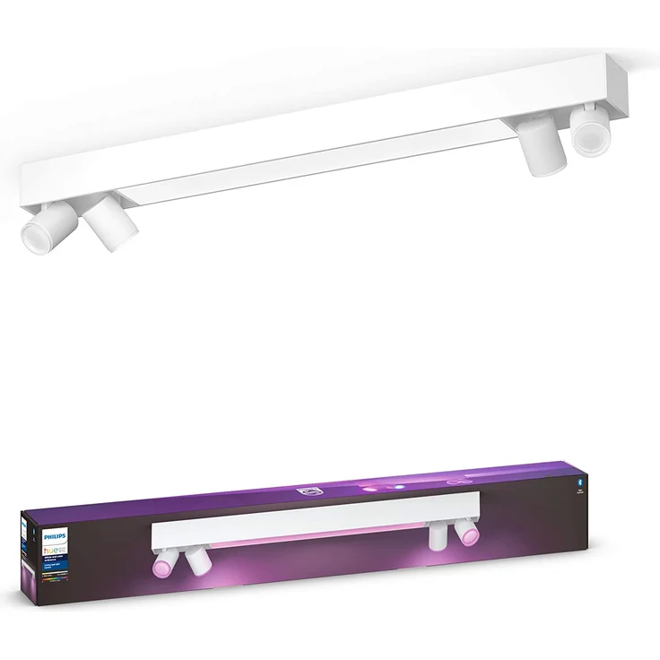 Philips Hue White & Color Ambiance BT Centris Spot 4 flg. weiß 4200lm – Bild 1
