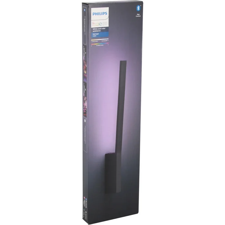 Philips Lighting Hue LED-Wandstrahler 871951434342900 Hue White & Color Ambiance Liane Wandleuchte schwarz 900lm LED fest eingebaut 12 – Bild 4