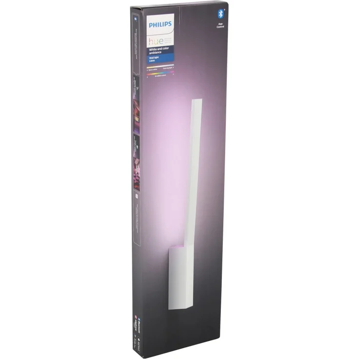 Philips Lighting Hue LED-Wandstrahler 871951434344300 Hue White & Color Ambiance Liane Wandleuchte weiß 900lm LED fest eingebaut 12.2W – Bild 4