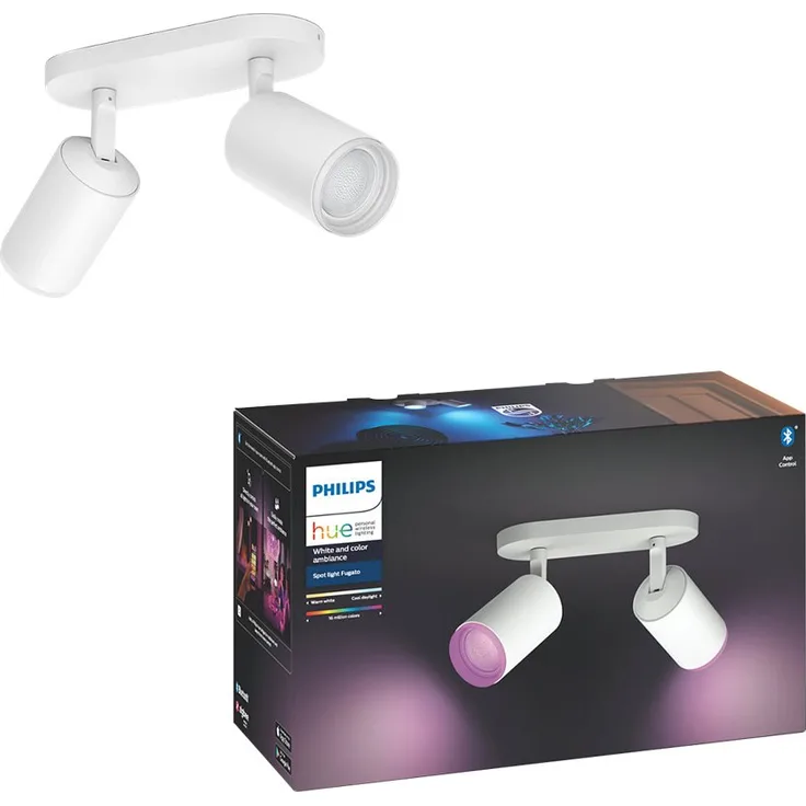 Philips Lighting Hue LED-Wandstrahler 5063231P7 Fugato GU10 11.4W Warmweiß bis Kaltweiß