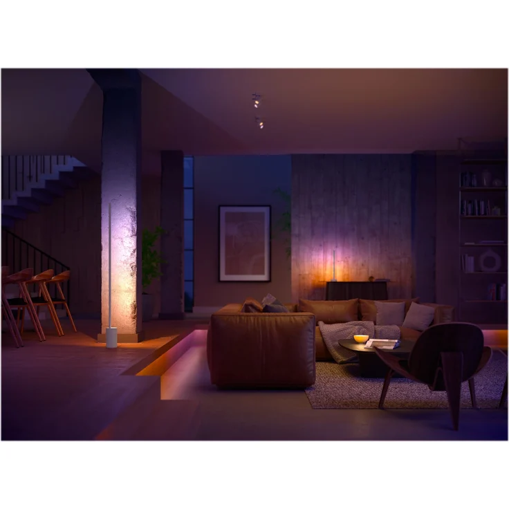 Philips Hue Gradient Signe Stehleuchte weiß – Bild 3