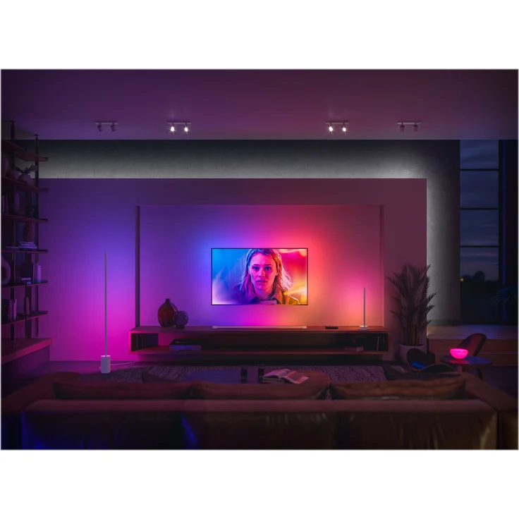 Philips Hue Gradient Signe Stehleuchte weiß – Bild 6