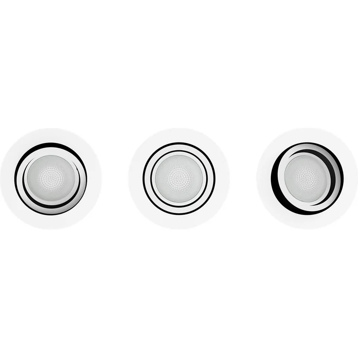 Philips Lighting Hue LED-Deckenstrahler Hue White & Color Ambiance Centura Einbauspot 3 flg. weiß 3x350lm GU10 17.1W – Bild 2