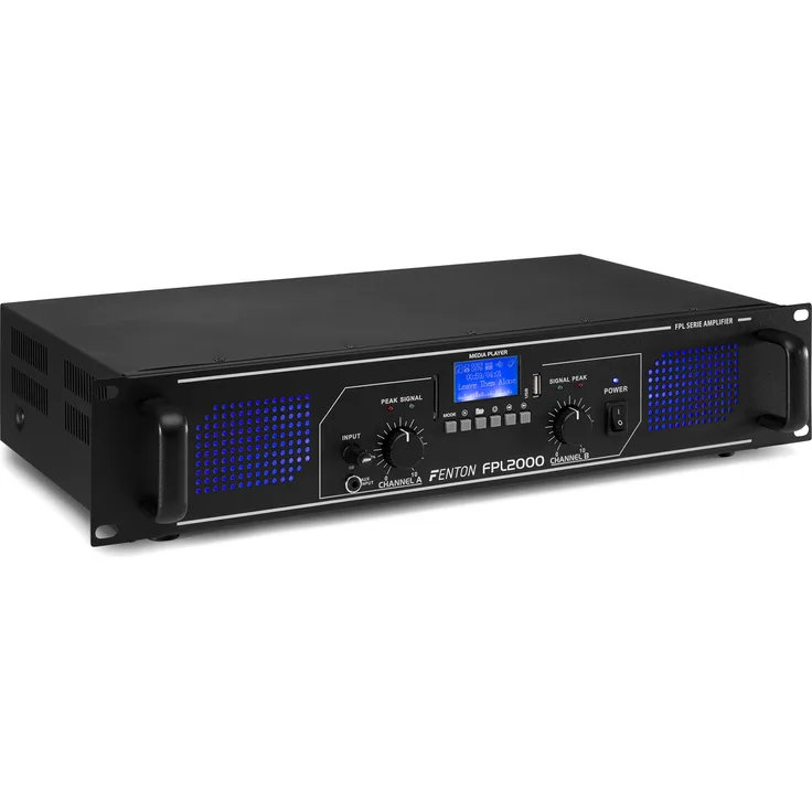 Fenton FPL2000 Digital-Verstärker Blaue LED + EQ