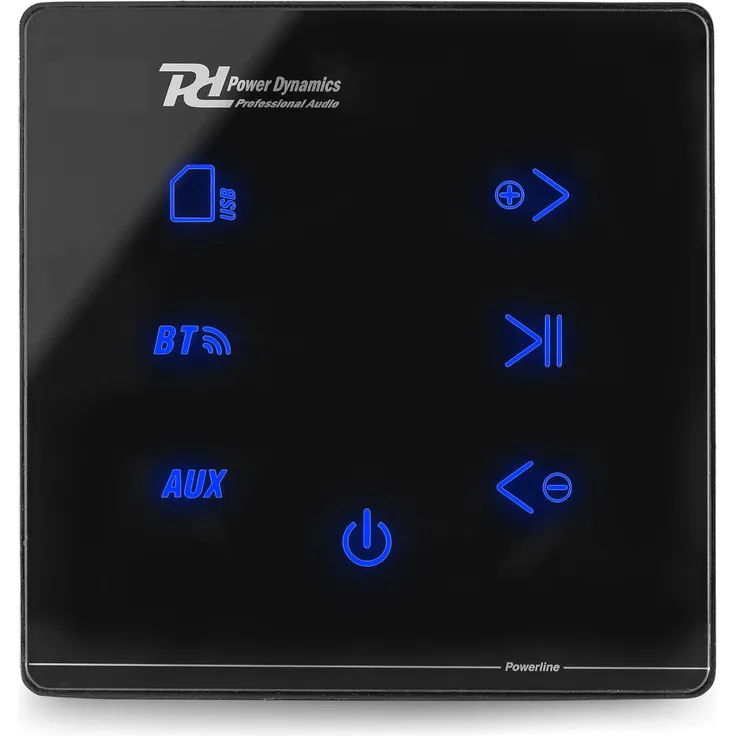 Power Dynamics Powerline A50B In-Wall Audio Verstärker BT Schwarz