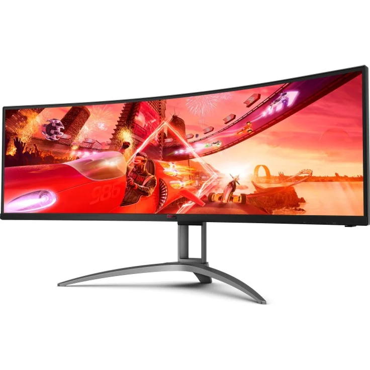AOC Agon AG493QCX - 48,8 Zoll, Full HD (3840 x 1080 Pixel), VA-Panel, 144 Hz, 4 ms, 400 cd/m² (AG493QCX) – Bild 2
