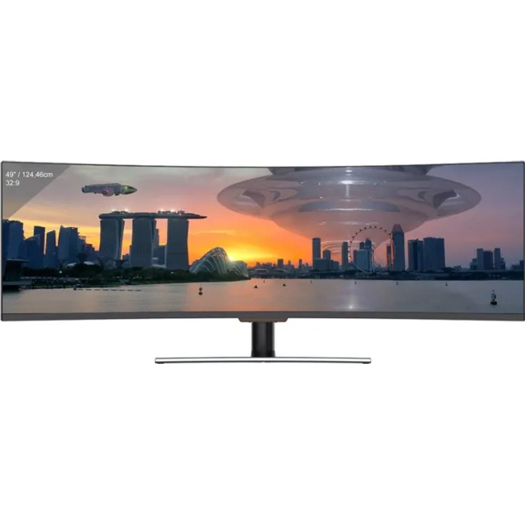 LC-Power LC-M49-DFHD-144-C - 49 Zoll, Full HD (1920 x 1080 Pixel), VA-Panel, 144 Hz, 6 ms, 350 cd/m² (LC-M49-DFHD-144-C-Q)