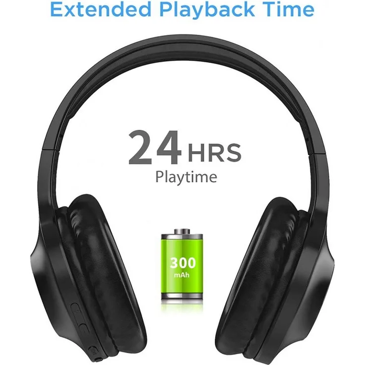 Lenovo Wireless Headphones HD116, Extra Bass 300H Schwarz (HD116) – Bild 6