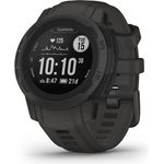 Garmin Instinct 2S Smartwatch GPS, Unisex, Polymergehäuse, Silikonarmband, Schiefergrau (010-02563-00)
