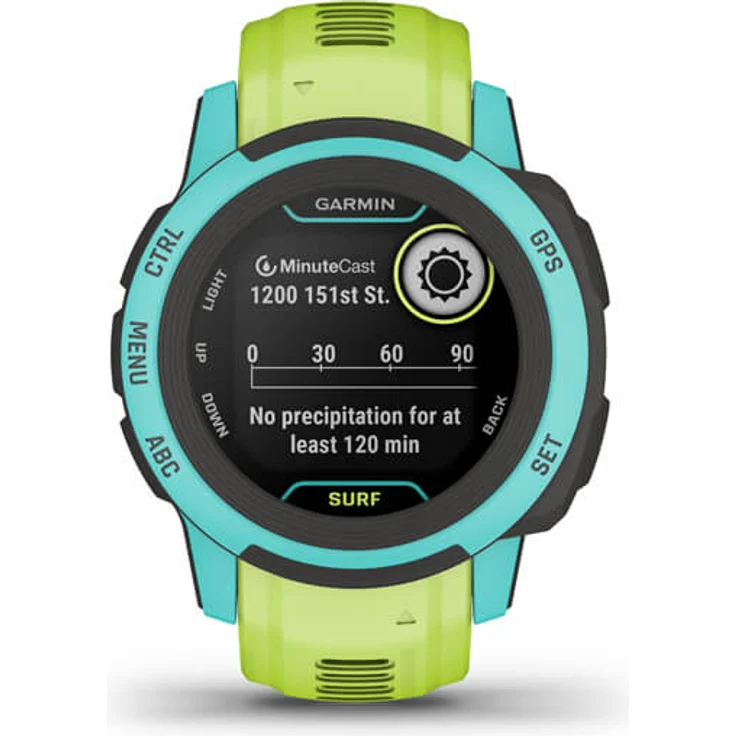 Garmin Instinct 2S Surf Edition Smartwatch GPS, Unisex, Polymergehäuse, Silikonarmband, Waikiki (010-02563-02) – Bild 4