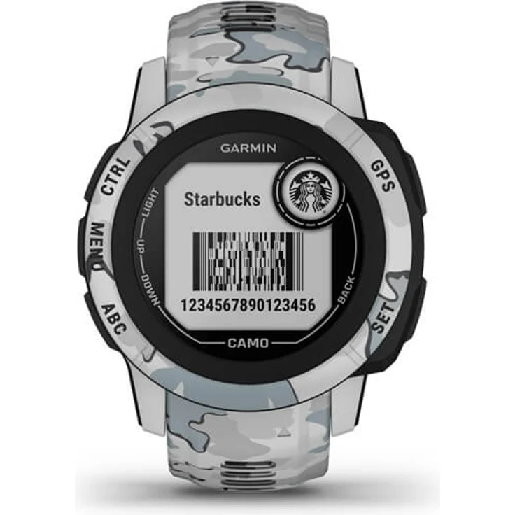 Garmin Instinct 2S Camo Edition Smartwatch GPS, Unisex, Polymergehäuse, Silikonarmband, Camouflage Grau (010-02563-03) – Bild 4