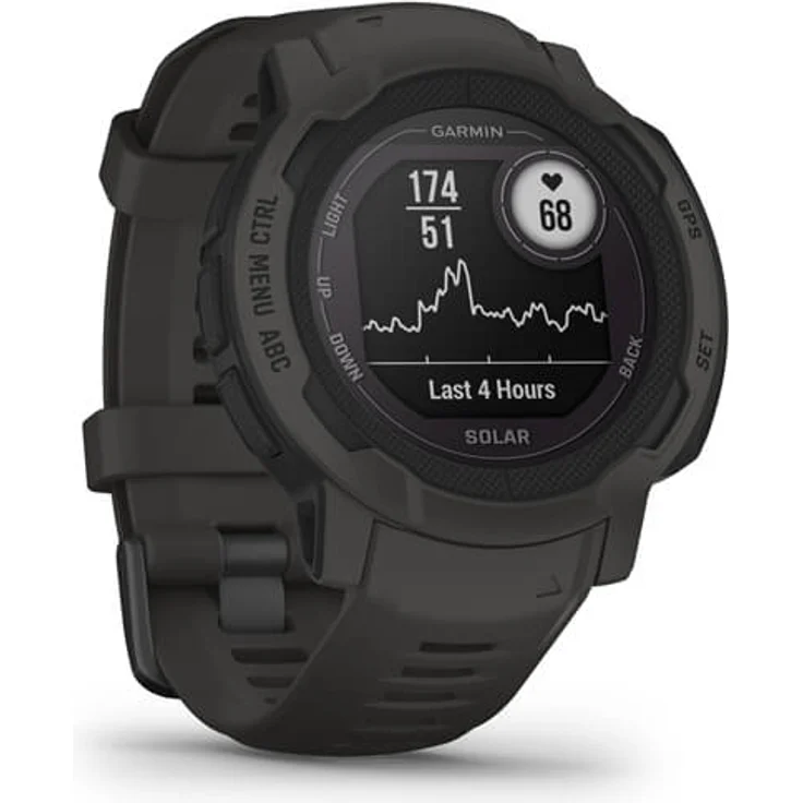 Garmin Instinct 2 Solar Smartwatch GPS, Unisex, Polymergehäuse, Silikonarmband, Schiefergrau (010-02627-00) – Bild 3