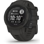 Garmin Instinct 2S Solar Smartwatch GPS, Unisex, Polymergehäuse, Silikonarmband, Schiefergrau (010-02564-00)