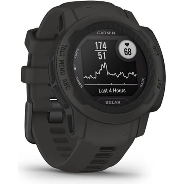 Garmin Instinct 2S Solar Smartwatch GPS, Unisex, Polymergehäuse, Silikonarmband, Schiefergrau (010-02564-00) – Bild 3
