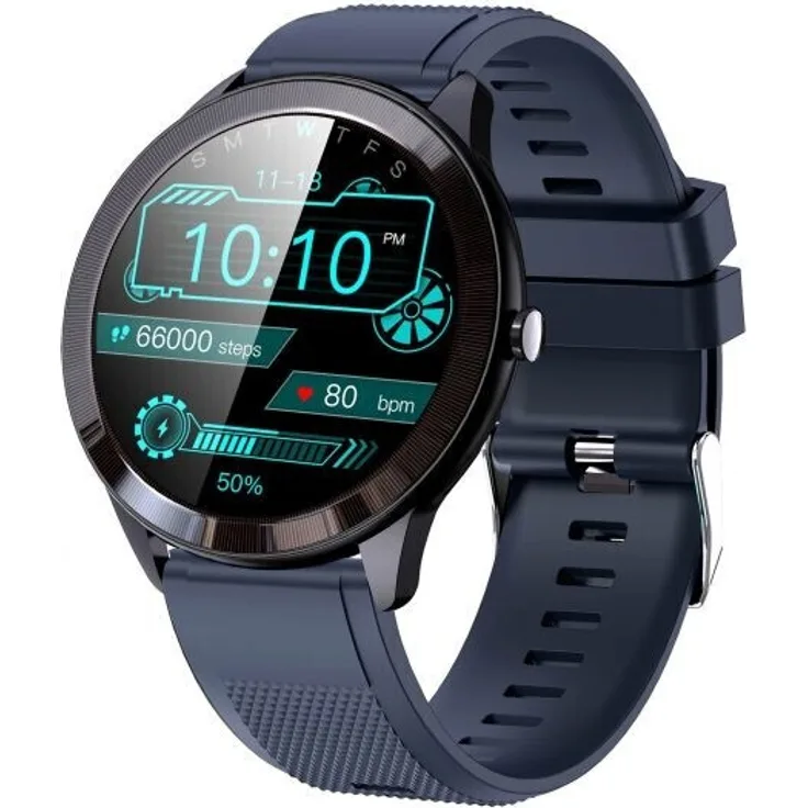 Leotec MultiSport Wave Smartwatch Unisex, Silikonarmband, Blue