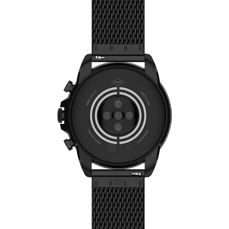 Fossil Gen 6 FTW4066 Smartwatch Herren, 42 mm, Edelstahlgehäuse, Schwarz – Bild 3